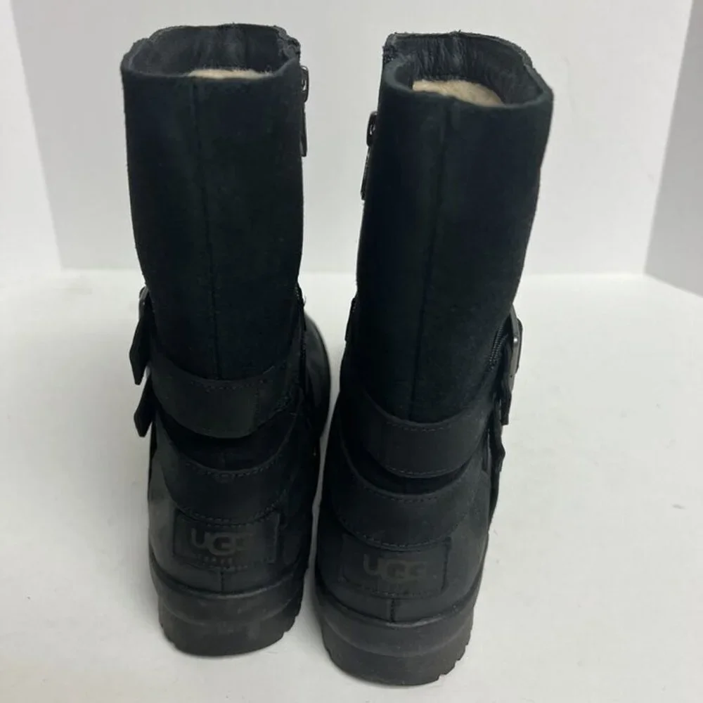UGG Women's Lorna, Black Fashion Boots, Size 5 M
